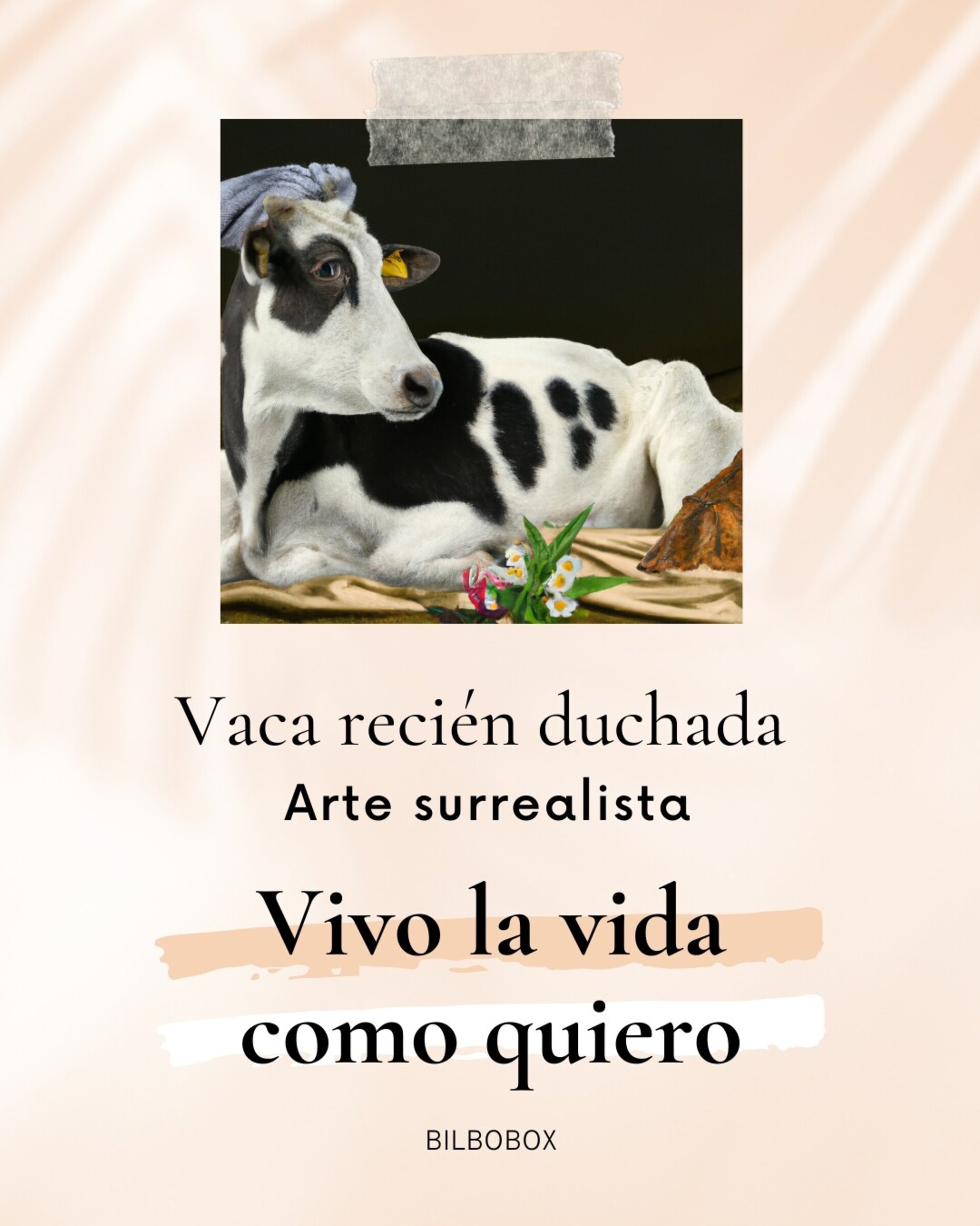 Vaca recién duchada - Arte surrealista - 3